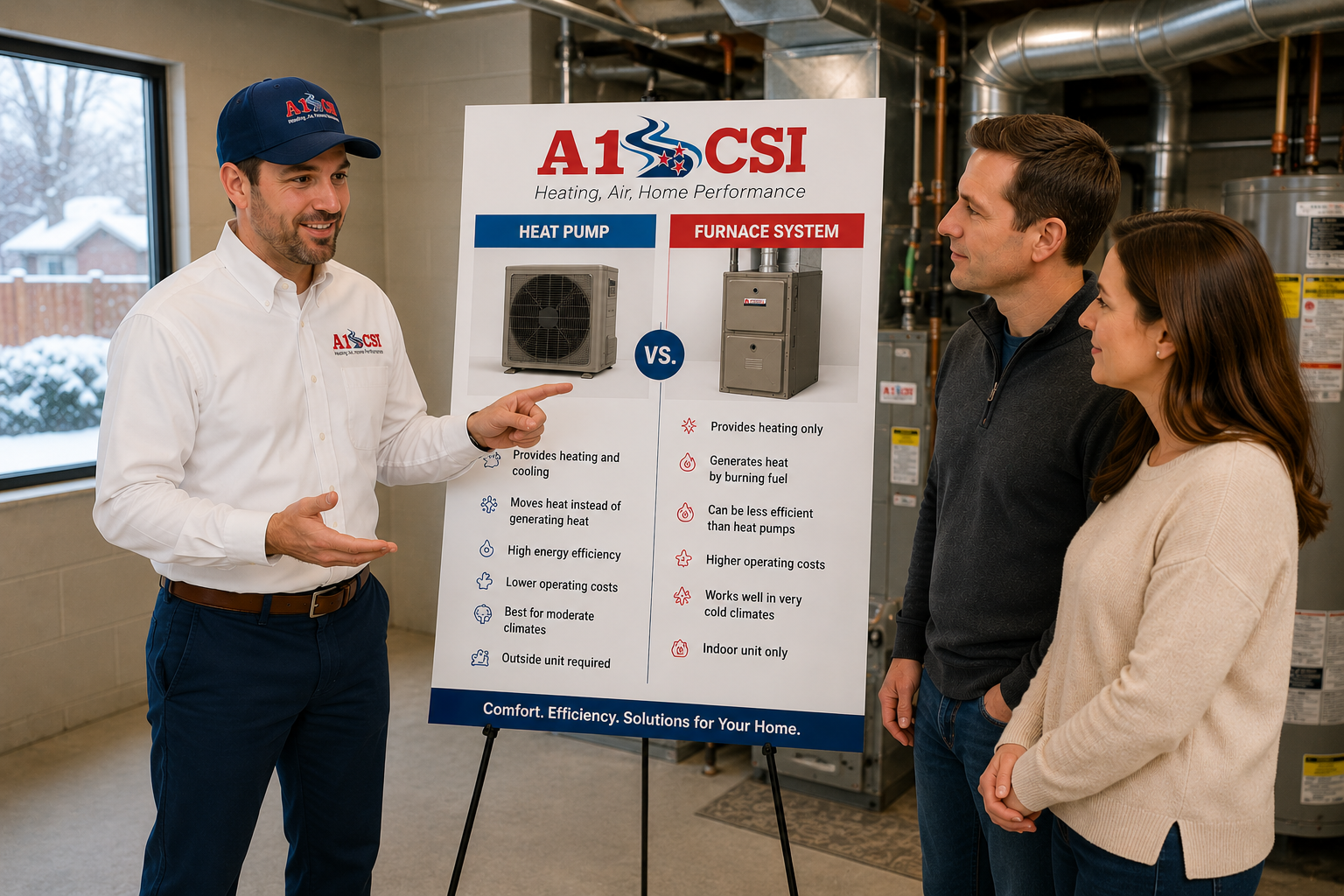 Heat Pump vs Furnace for Your Knoxville Home