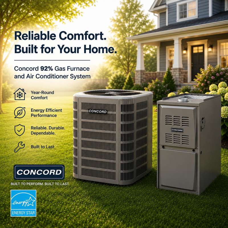 Concord Split Gas System - 92% (7AC14F-92)
