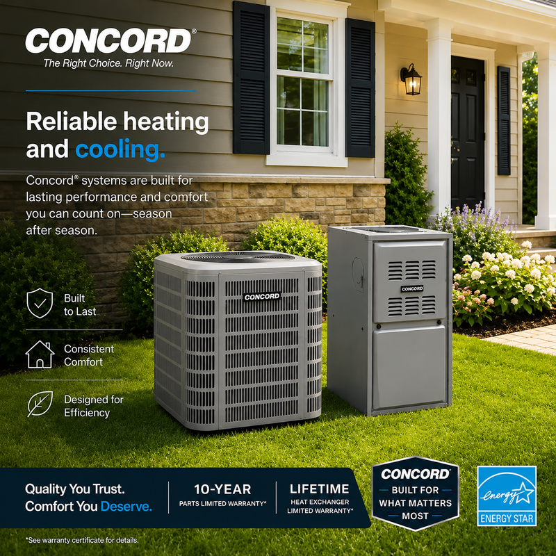 Concord Split Dual Fuel - 80% (7HP14F-80)